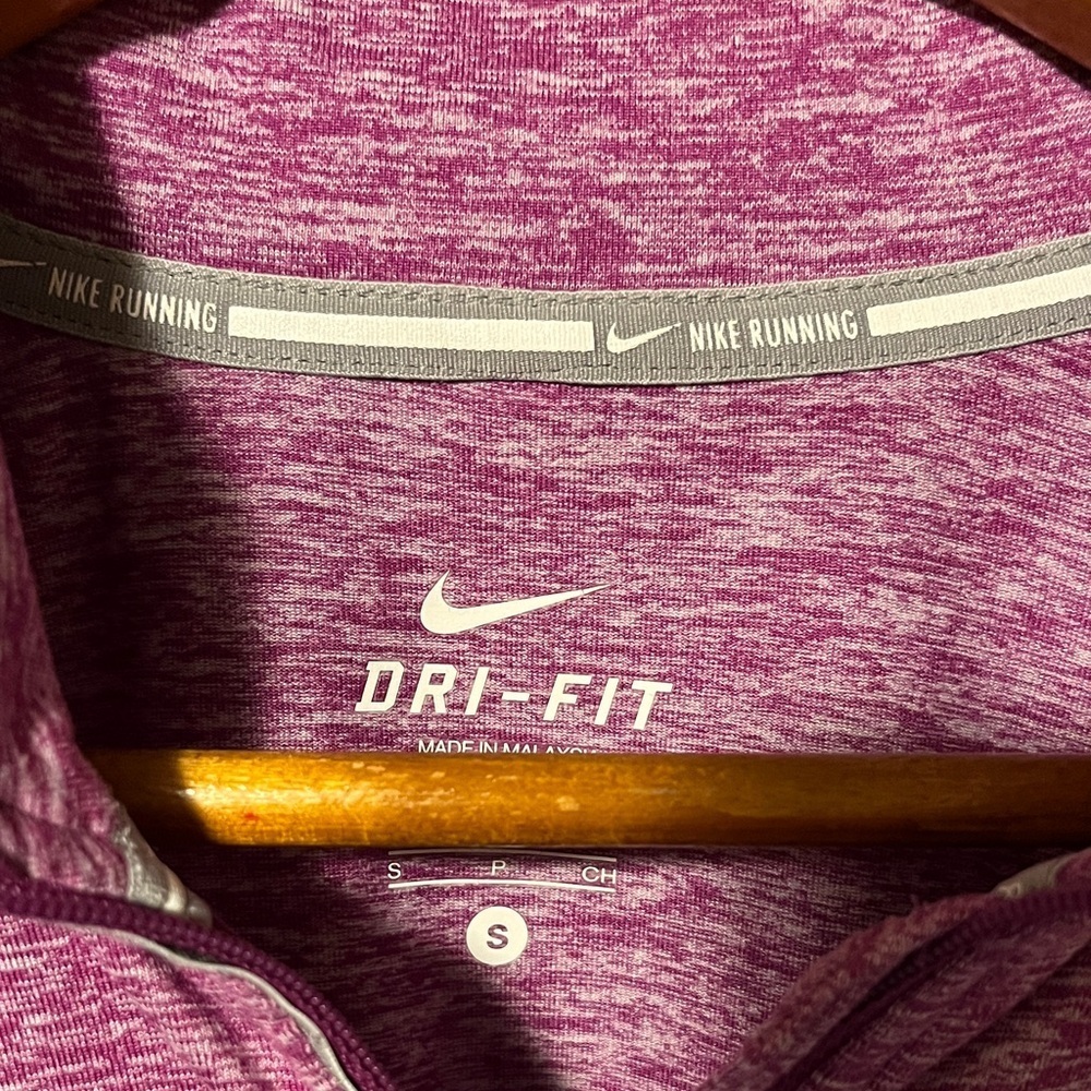 Nike Women's Heathered Purple Long Sleeve Top - Picture 2 of 14